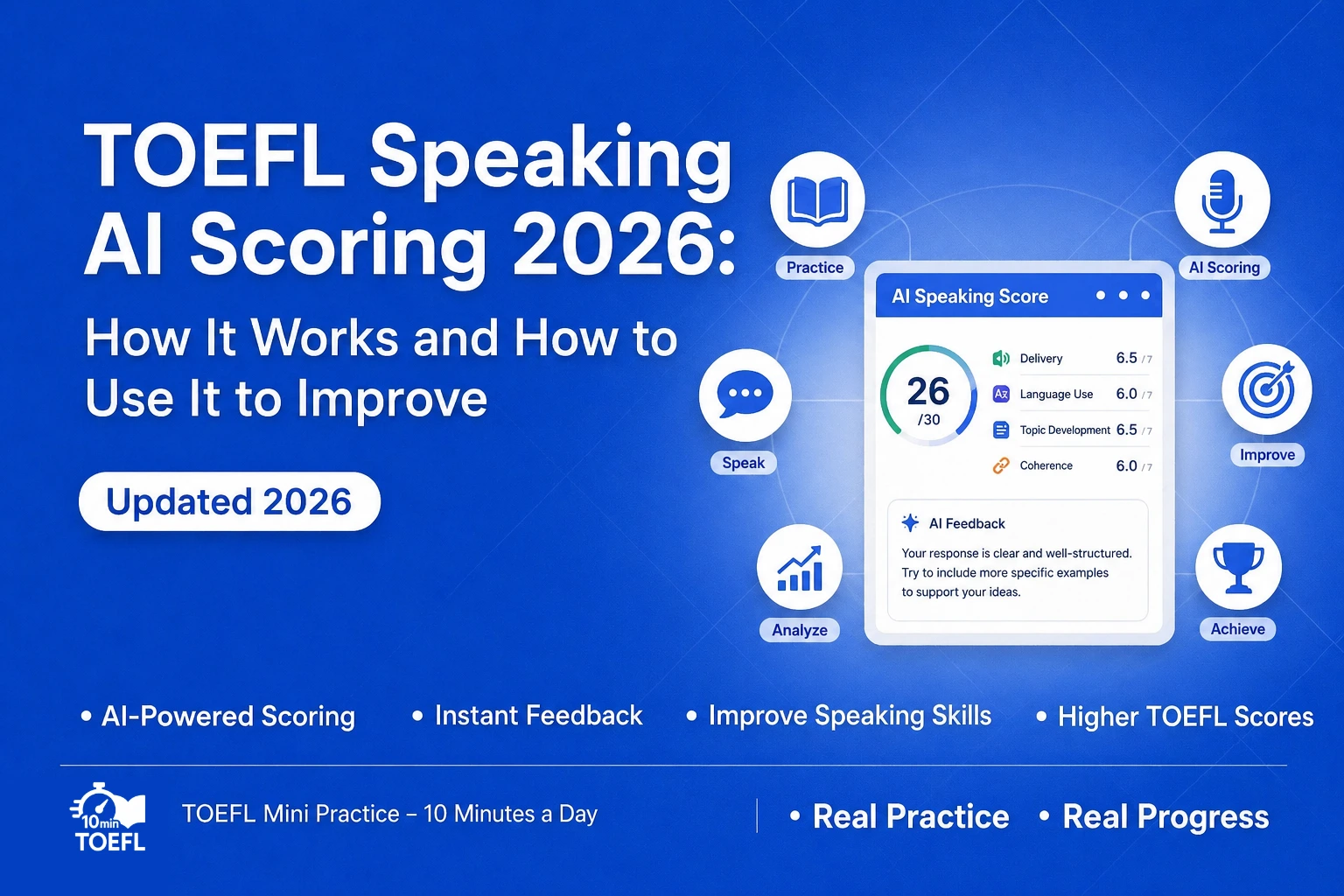 blog featured image on toefl speaking practice with ai