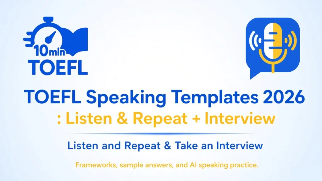 TOEFL speaking template, TOEFL speaking templates, TOEFL Speaking tasks 2026, TOEFL Speaking Task 1 template, TOEFL Speaking Task 2 template, TOEFL Speaking Task 3 template, TOEFL Speaking Task 4 template, TOEFL speaking practice, TOEFL speaking tips, TOEFL speaking answers,